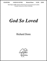 God So Loved SATB choral sheet music cover